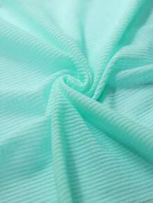 SHEIN BASICS Women's Solid Color Single-Breasted Casual Versatile Daily Long Sleeve Cardigan Office Mint Green Autumn - Apricot - View 8