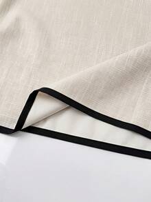 SHEIN Clasi 撞色边饰简约女装白色服装，时尚，适合夏季 - 彩色 - 查看 11