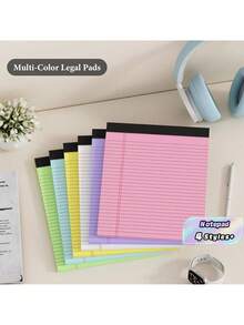 5-Inch X 8-Inch Color Small Legal Pad, Notebook With Tear-Off Edges, Lined Paper, 30 Sheets, Suitable For School, Office, And Home To-Do List Notebook - A5 - View 2