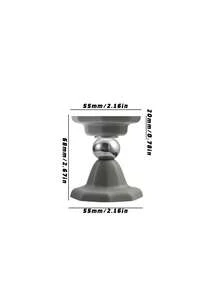 6.8Cm/2.68In Strong Magnetic Door Stopper, Magnetic Door Stoppers For Bottom Of Door Magnetic Door Stop, Double-Sided Adhesive Tape,Decorative Matte Black,White And Gray Door Stopper, Noise Reduction Silicone Made, Easy Install No Drilling - 6.8Cm door stall - View 3