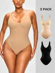 SHAPORA Mono moldeador versátil de uso diario de unicolor para mujer 2 piezas/set - Multicolor - Ver 1