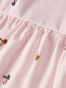 SHEIN MOD 復古清新碎花女款細肩帶背心 - 粉色 - 查看 5