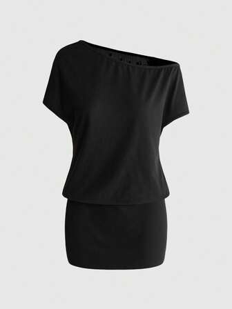Goth Damen Mini-Kleid mit Taillenausschnitt, Rücken-Mesh-Stickerei Medusa-Schlangen-Design, sexy Urlaubsstil