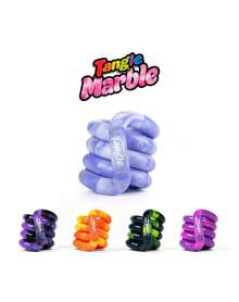 1pc Tangle Jr. Marble Tangle Loop, Twistable Multi-Color Interlocking Rings With Textured Grip, Portable Hand Activity For Calm Focus, Finger Motion, Stress Relief & Daily Desk Use - Multicolor - View 3