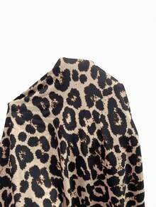 SHEIN PariChic 女款豹紋休閒派對短袖洋裝 - 彩色 - 查看 3