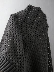 VENTUSAIL Top de punto casual versátil para uso diario con patrón de coco y abotonadura sencilla para hombres - Gris - Ver 3