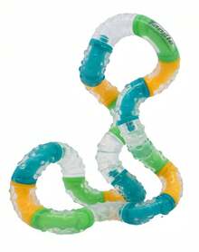 1pc Braintools Imagine Tangle Twist Twisty Link Fidget, Smooth Rounded Interlocking Loop, Flexible Hand Rotation Accessory, Non-Sticky Glossy Finish, Portable Desk Focus Item For Travel - Multicolor - View 6