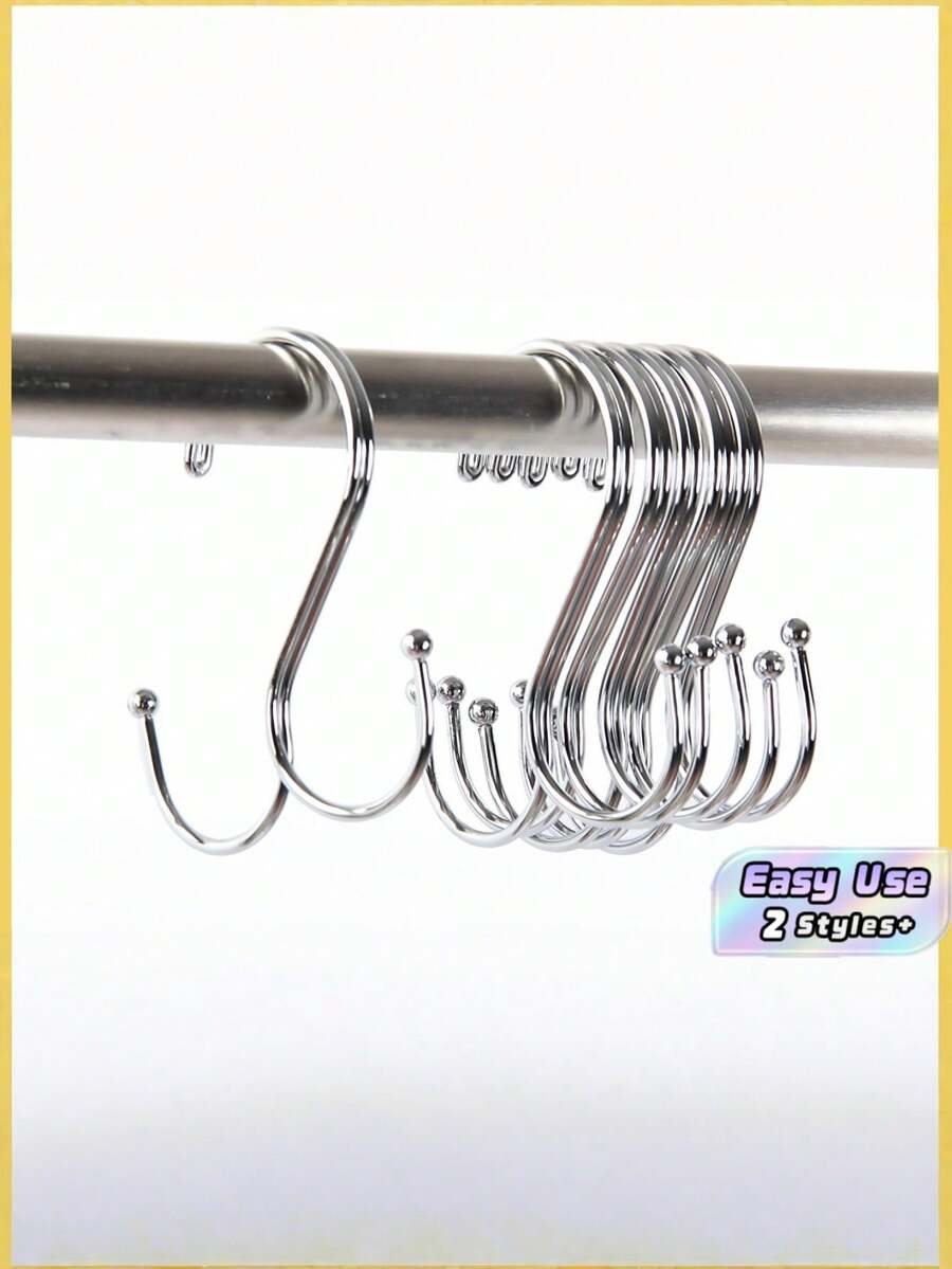 1/5/10/20Pcs Heavy Duty S-Hook Rack, Multi-Purpose Thickened Metal Hooks For Kitchen, Bathroom, Dorm & Home Organization - Multicolor - View 1