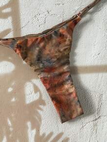 Swim Mod Celana Bikini Thong Warna Polos Musim Panas Wanita Springbreak, Minimalis Satu Potong - MultiWarna - View 6
