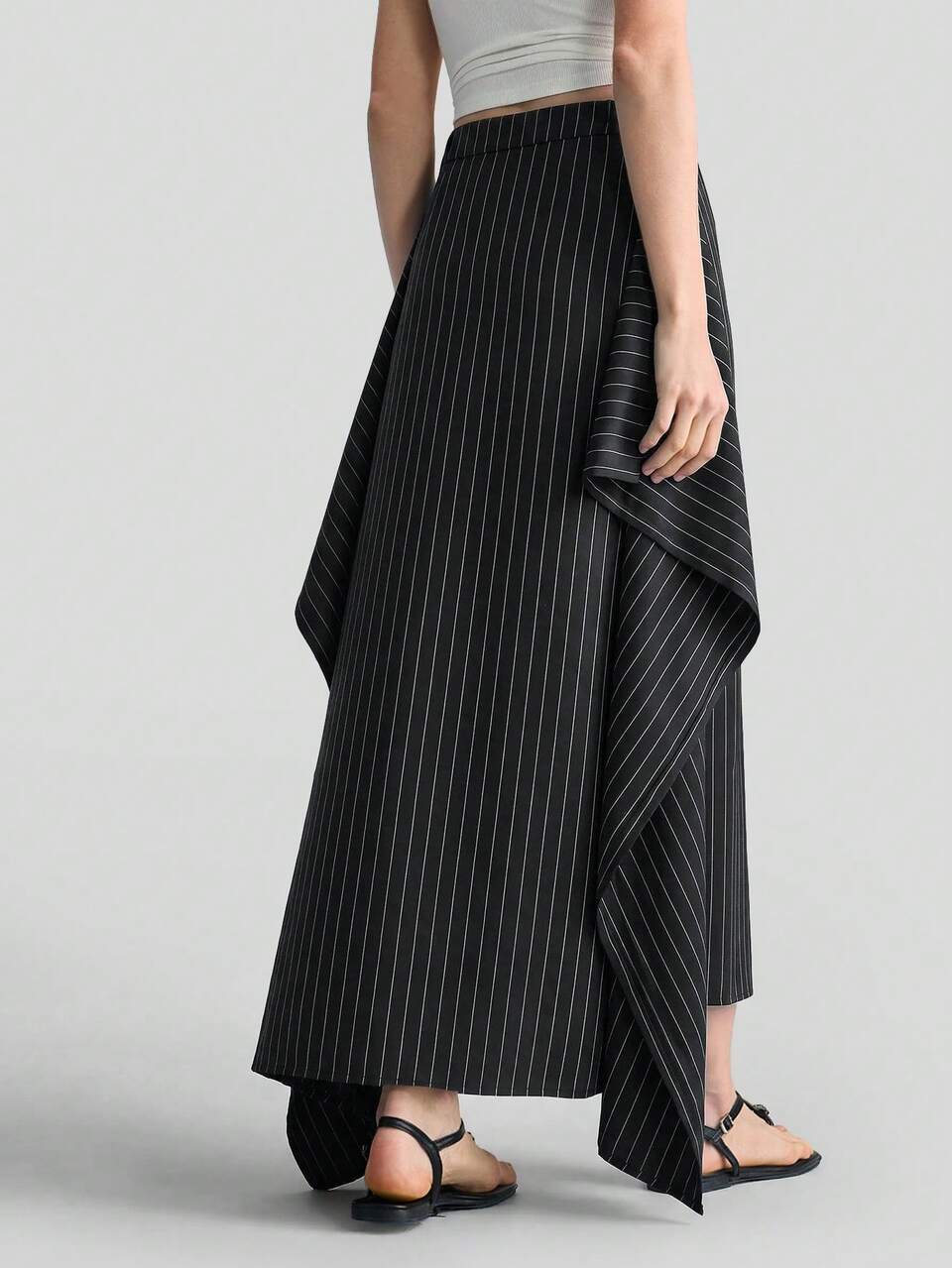 Women's Black And White Striped Dual-Tone Modern Casual Hip Hop Punk Grunge Urban Fashion Business Party Night Brunch Office Work Clothing Autumn