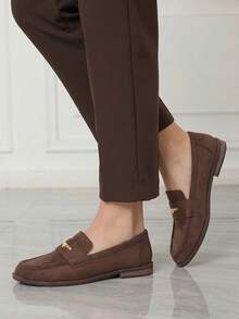 Sleekvia Women's Flat Shoes - Brown - View 5