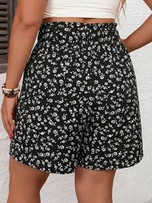 Comfylo 大尺碼碎花休閒短褲，適合度假 - 彩色 - 查看 2