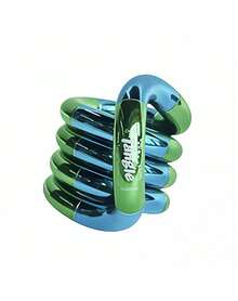 1pc Tangle Palm Metallic Twisty Link Fidget, Smooth Rounded Interlocking Loop, Flexible Hand Rotation Accessory, Non-Sticky Glossy Finish, Portable Desk Focus Item For Travel - Multicolor - View 3