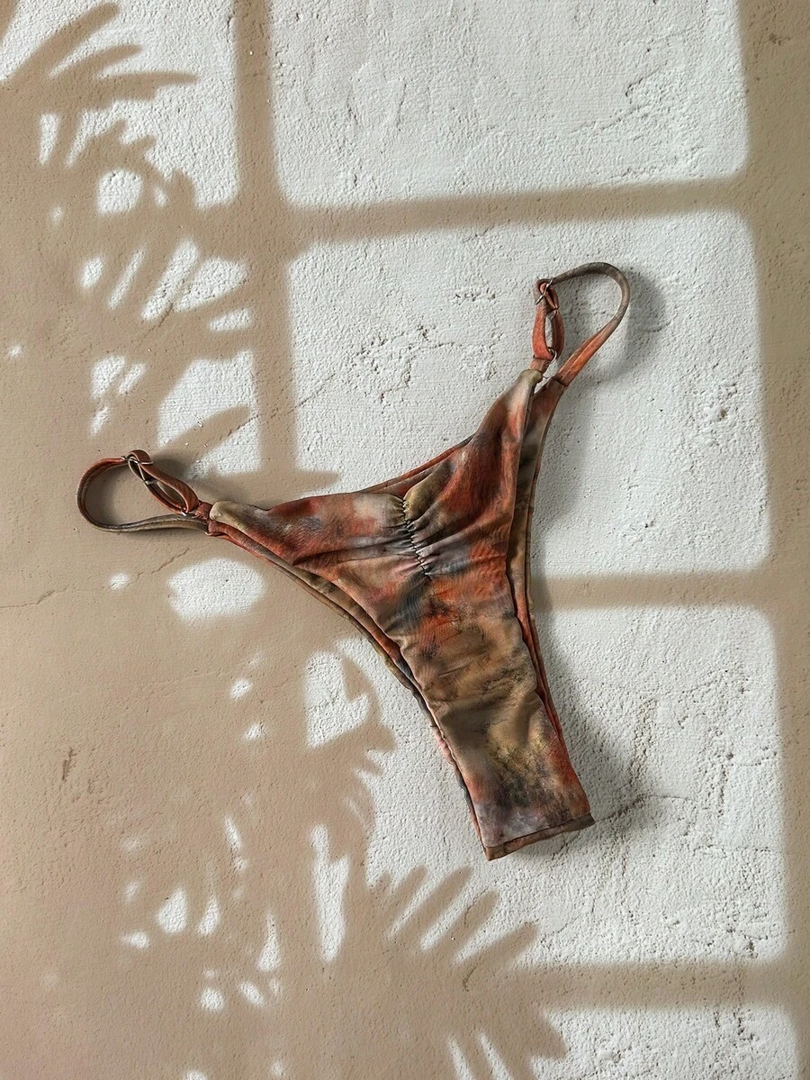 Swim Mod Celana Bikini Thong Warna Polos Musim Panas Wanita Springbreak, Minimalis Satu Potong - MultiWarna - View 1