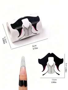 Stiletto Nail Forms, 100 PCS - Multicolor - View 9