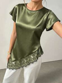 Women Down Coats - Olive Green - View 3
