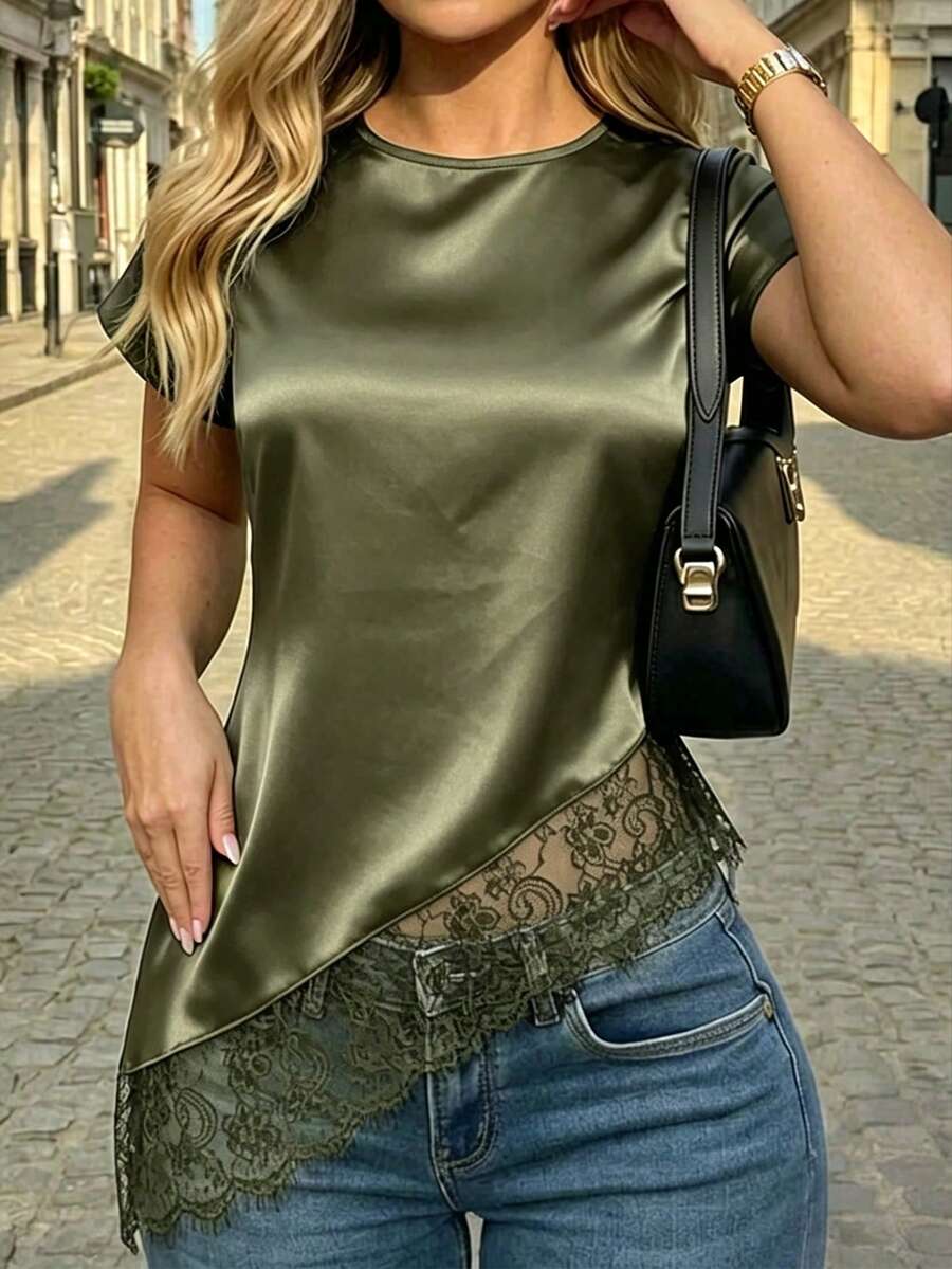 Women Down Coats - Olive Green - View 1