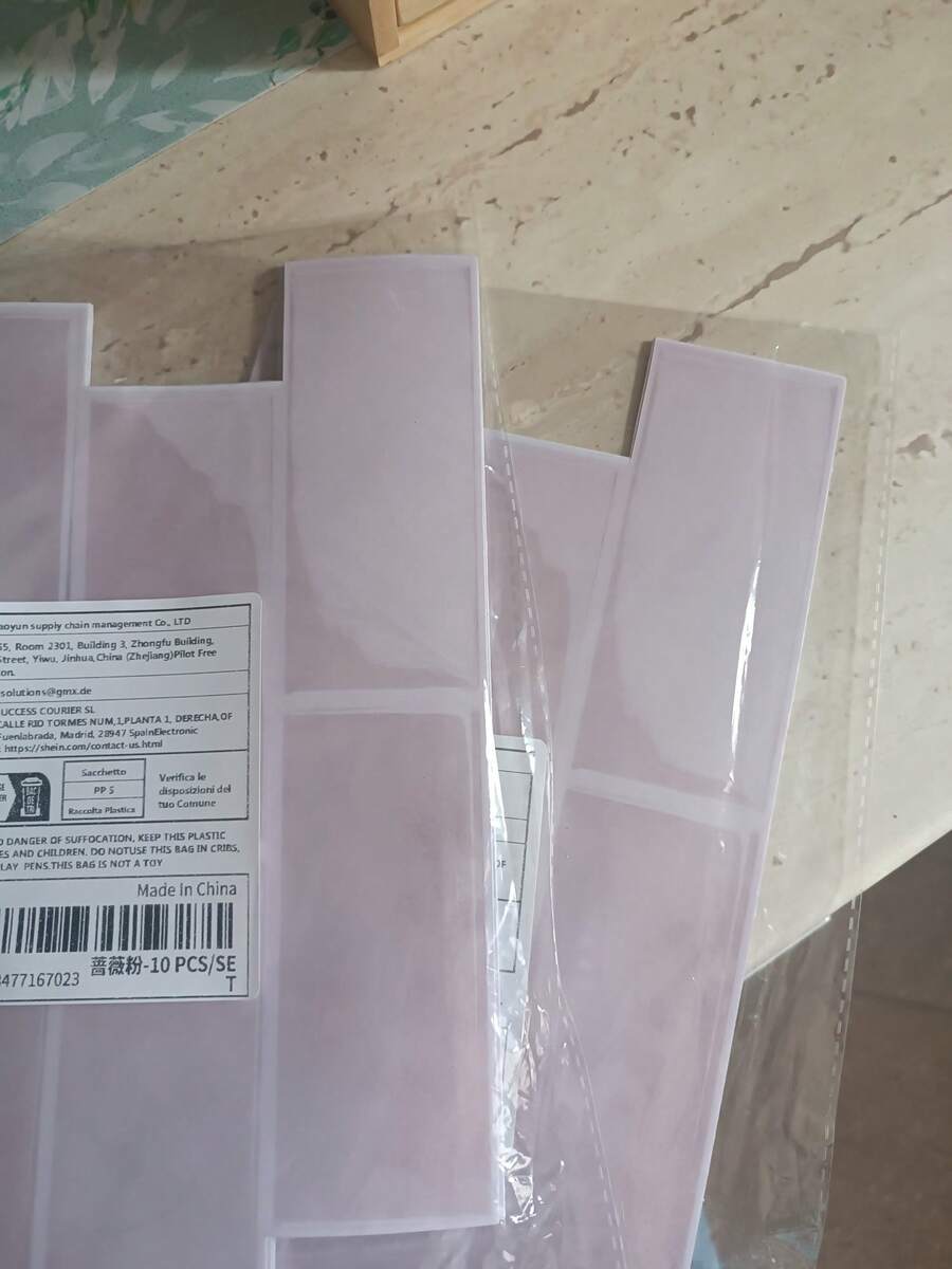 WoStick 防水砖纹墙板 DIY 瓷砖,可移除自粘墙砖贴纸,适用于厨房防溅板、浴室、节日装饰、壁纸、墙贴、房间装饰、墙面装饰、即撕即贴浴室装饰 - 薔薇粉 - 查看 1