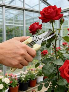 1pc Stainless Steel Garden Shears Pruning Shears For Plants Heavy Duty Hand Pruner Rust Proof Plant Trimmer For Branches Flowers Herbs Bonsai Roses Indoor Outdoor Gardening Tool - Garden Shears - View 6