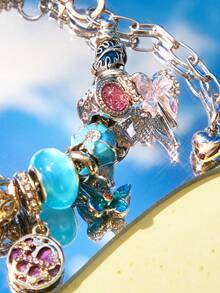 Popjeli DIY Cute Travel Bracelet, Purple Butterfly Bracelet, Butterfly/Heart/Starfish/Fashion - Purple - View 10