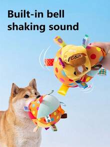 Pet Play Ball With Rattling Bell, Durable And Chew Resistant, Suitable For Small/Medium/Large Dogs, One Random Model Sent - Multicolor - View 6