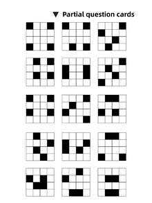 1 Set Wooden Black White Building Blocks Matching Puzzle Logical Thinking Training Parent Child Interactive Desktop Game For Family Christmas Stocking Fillers Holiday Gift Ideas Must Haves - Multicolor - View 8