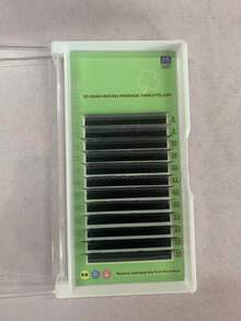 1PC Glamlash 12Rows C/D/L/LU/M W Shape Eyelash Extension 0.07mm 3D Premade Volume Fan Lashes W Style Lashes Faux Mink Volume Lashes Natural Eyelash Lash Clusters, Eyelash Clusters, Individual Eyelashes, Lashes, Fake Lashes - Black - View 7