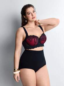 Slumbrini Plus Size Lace Underwire Push-Up Bra - Lift, Support And All-Day Comfort - Hot Pink - View 7