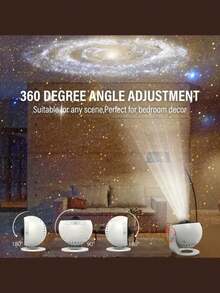 1 pieza Lámpara de meteorito ultra clara 13 en 1, adecuada para proyector de estrellas, interfaz USB, accesorio de iluminación USB, luz LED de planetario giratoria 360°, con efecto dinámico de meteorito, temporizador de 1/2 hora y control de 4 teclas, luz nocturna de atmósfera con cambio de color RGB para dormitorio - Luz de proyección de galaxia - Ver 2