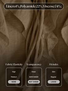 Aralina Ruffled V-Neck Long Sleeve Front Tie Blouse - Chocolate Brown - View 11