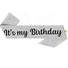 1件/2件組 生日披肩緞帶 It's My Birthday 皇冠頭飾 水鑽生日髮箍 附大頭針 生日披肩與皇冠緞帶 適用生日派對舞會裝飾 新娘皇冠 - 多色 - 查看 24
