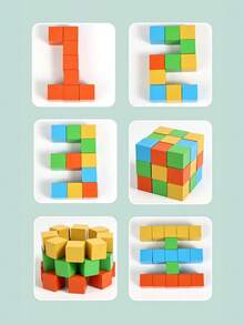 2 Player Wooden 3D Building Blocks Duel Logic Thinking Training Game Parent Child Interactive Educational Toy For Family Christmas Stocking Fillers Holiday Gift Ideas Must Haves - Multicolor - View 11