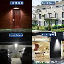 1/2/4/6PCS Solar 108COB Outdoor Wall Light Human Motion Sensor Street Light, 1200MAH,120 ° Wide-Angle Spotlight, With Remote Controller, Automatic Dusk Lighting, Waterproof, Durable, Very Suitable For Wall, Porch, Shed, Garage - Multicolor - White Light - View 7
