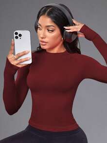 Nuvra Women's Letter Striped Printed Drawstring Hooded Sleeveless Casual Sports Tee Workout Tank Top - Burgundy - View 5