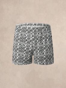 EverLounge Men's All-Over Abstract Print Casual Lounge Shorts, Relaxed Fit B3'Pc Oxer Briefs For Home Daily Red Polka Dot Summer - Multicolor - View 7