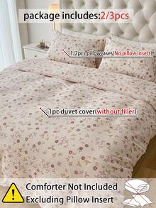 Cirelle 2/3 Teile 100% Polyester Crinkle Bubble Gauze Textur Bettwäsche Set, weich und hautfreundlich, moderne Polyester Bettwäsche Kollektion für alle Jahreszeiten, 1 Bettbezug + 1/2 Kissenbezüge (keine Bettdecke enthalten) - Verschiedenfarbig - Übersicht 5