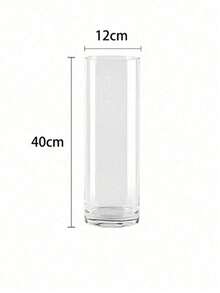 Acrylic Transparent Cylinder Vase Set, Tall Floor VasesUnbreakable Plastic Vases, Suitable For Living Room,Desk, Wedding Centerpiece Flower BouquetDecoration In Different Sizes - transparent - View 29