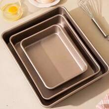 Ancient Rectangular Cake Mold, 1 Piece, Thick Carbon Steel Baking Dish, Non-Stick - Multicolor - View 7