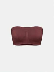SHAPORA Conjunto De 5 Piezas De Sujetador De Tubo De Color Sólido Para Mujer - Multicolor - Ver 18