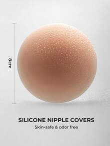 LUVLETTE Reusable Sticky Adhesive Silicone No Show Nipple Covers-A Good Choice For Slim-Fitting T-Shirts Wedding Bra - Cinnamon - View 5