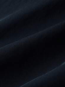 PAVTROS 男士大尺碼字母印花翻領拉鍊休閒通勤短袖襯衫，工裝風，極簡質感，通勤休閒時尚，度假禮物，最佳禮物 - 藏蓝色 - 查看 7