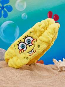 SpongeBob SquarePants | SHEIN 1 Buah Ikat Rambut Elastis Berbahan Plush, Dekorasi Rumah dan Kamar Mandi - Sponge Bob - View 2