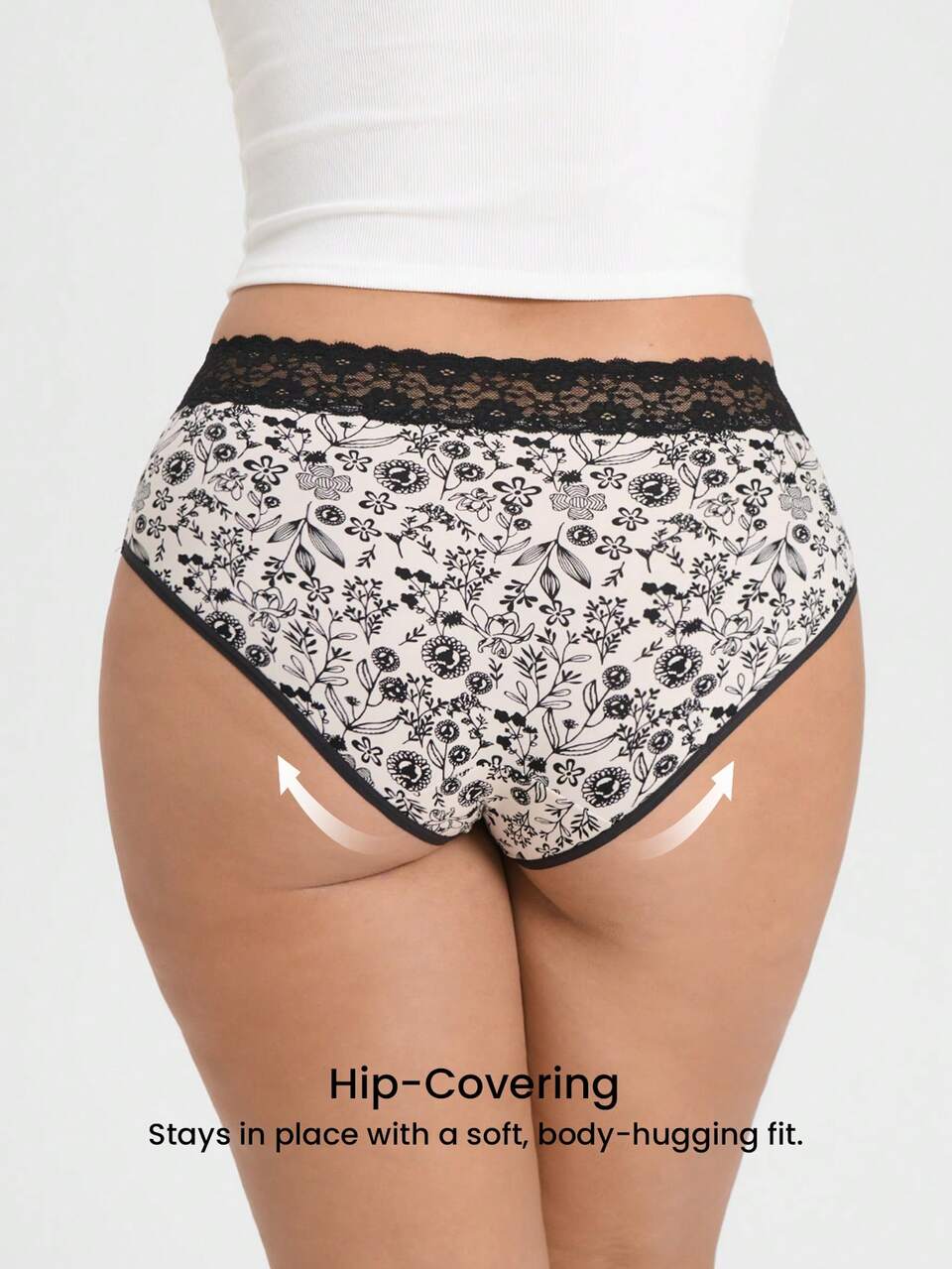 Plus  2-Pack Low-Waist  Lace Briefs
