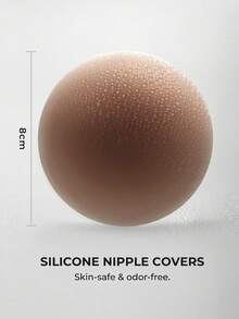 LUVLETTE Miếng dán silicon tái sử dụng che đầu nhũ hoa không lộ - Lựa chọn tốt cho áo thun ôm sát và áo ngực cưới. - Chocolate - Xem 4