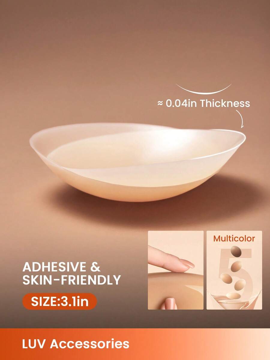 LUVLETTE 可重复使用的粘性硅胶隐形乳贴——修身T恤和婚纱的理想之选