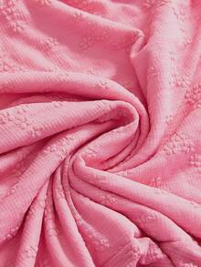 ROMWE Avant Vestido casual de talla grande de unicolor con escote halter y espalda descubierta - Rosa - Ver 4