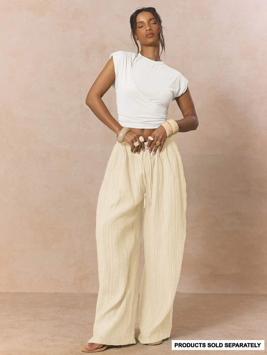 MUSERA Pantalons pour femmes - Crème - Voir 1