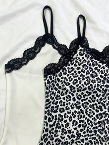 IslaSuriya 女款蕾絲飾邊波點連身衣 - 彩色 - 查看 4