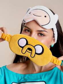 ADVENTURE TIME X SHEIN 3D卡通睡眠遮光眼罩，可愛3D造型，精緻刺繡，有效遮光，柔軟面料 - 彩色 - 查看 6