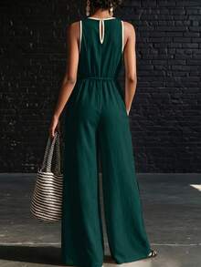 Zayélia 女款梭織優雅夏季連身褲 - 彩色 - 查看 2